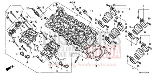 CULASSE CBR600FB de 2011
